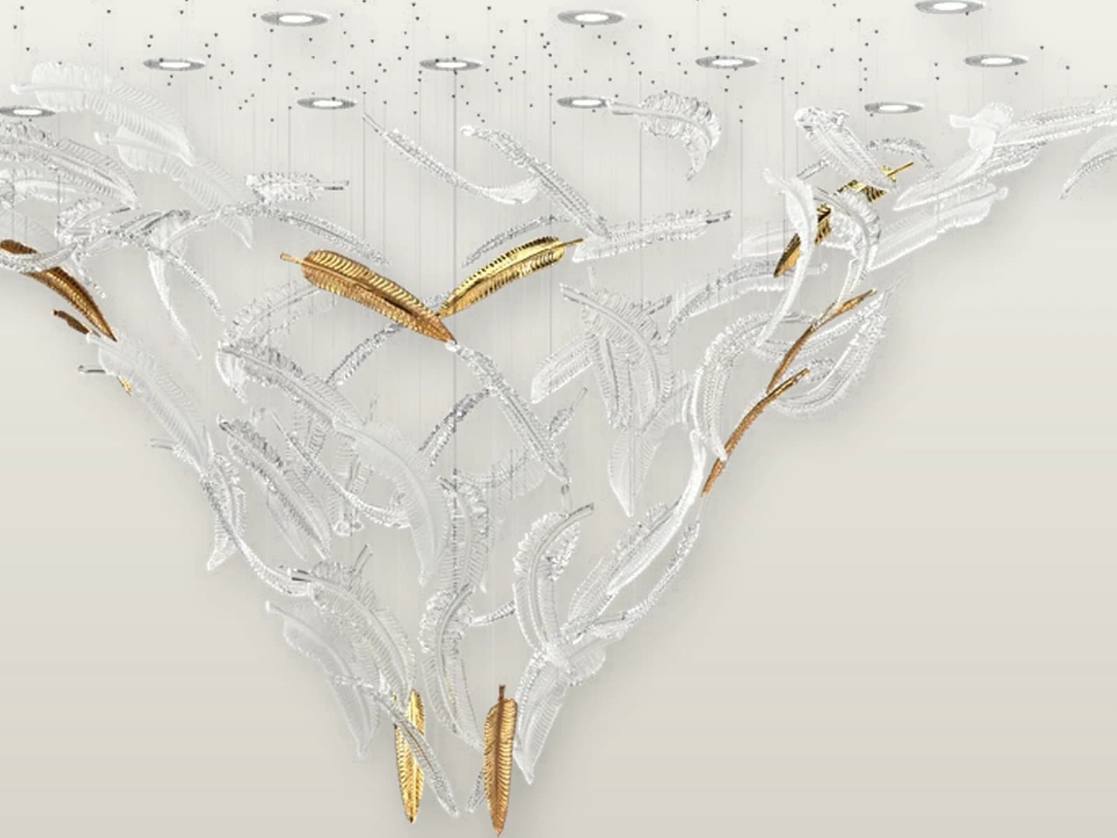TPC-VL-AIR-M1 Airy M1 Crystal Leaf Composition construction detail