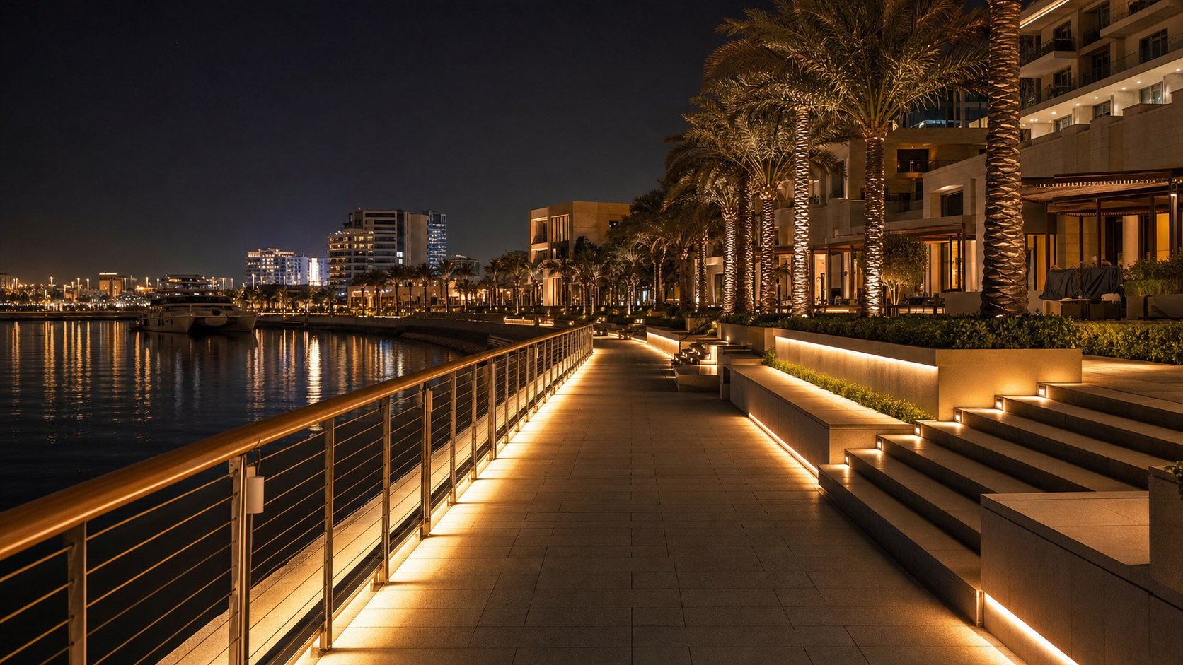 Waterfront Lighting Design: How to Create Safe, Comfortable and Attractive Nighttime Spaces visual guide