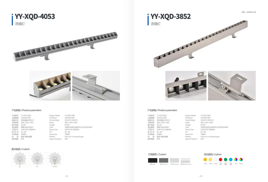 LED Wall Washer Light YY-XQD-4053 outdoor lighting product detail