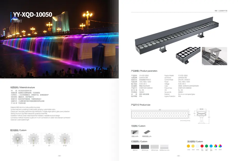 LED Wall Washer Light YY-XQD-3533 outdoor lighting product detail
