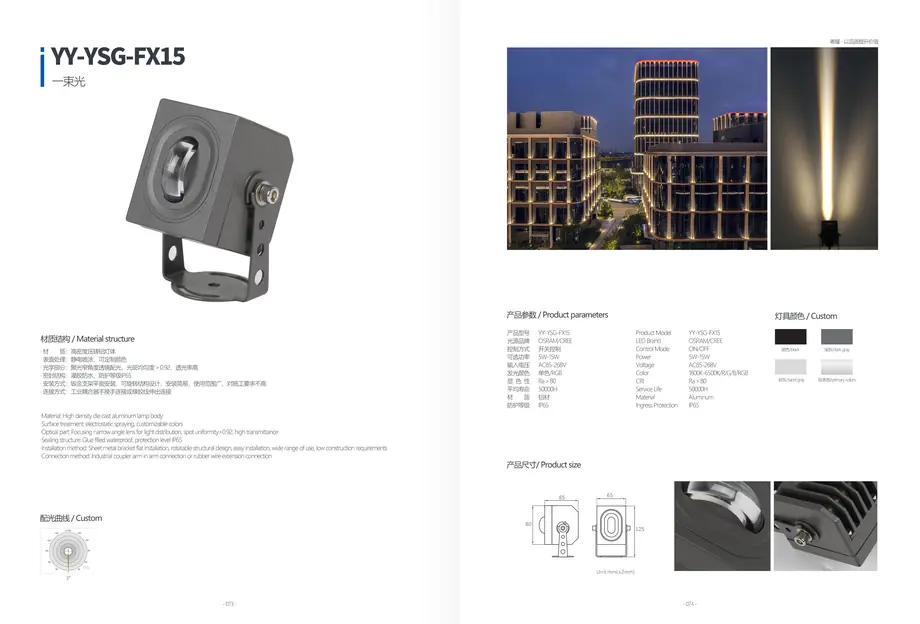 LED Flood Light YY-TGD-XM300 outdoor lighting product detail