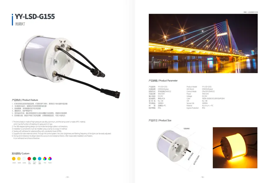 Outdoor Garden and Street Light YY-DGY-W120 outdoor lighting product detail
