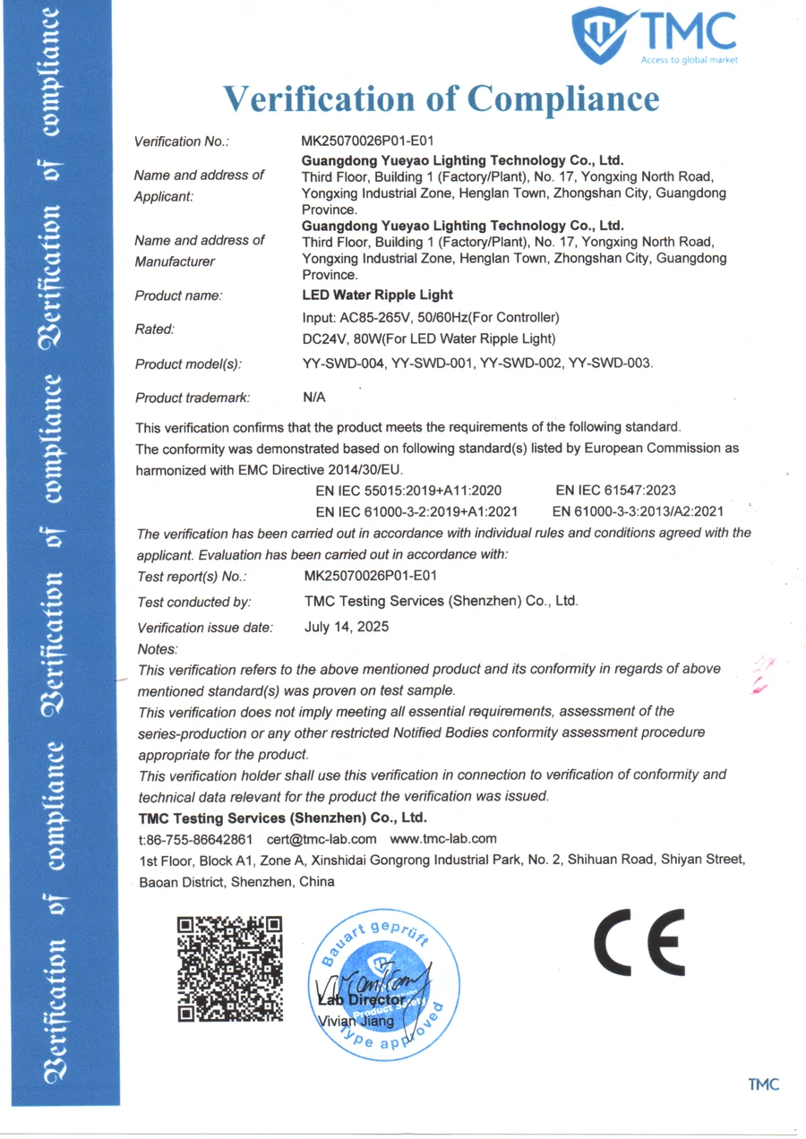 TMC EMC 2025 certificate preview