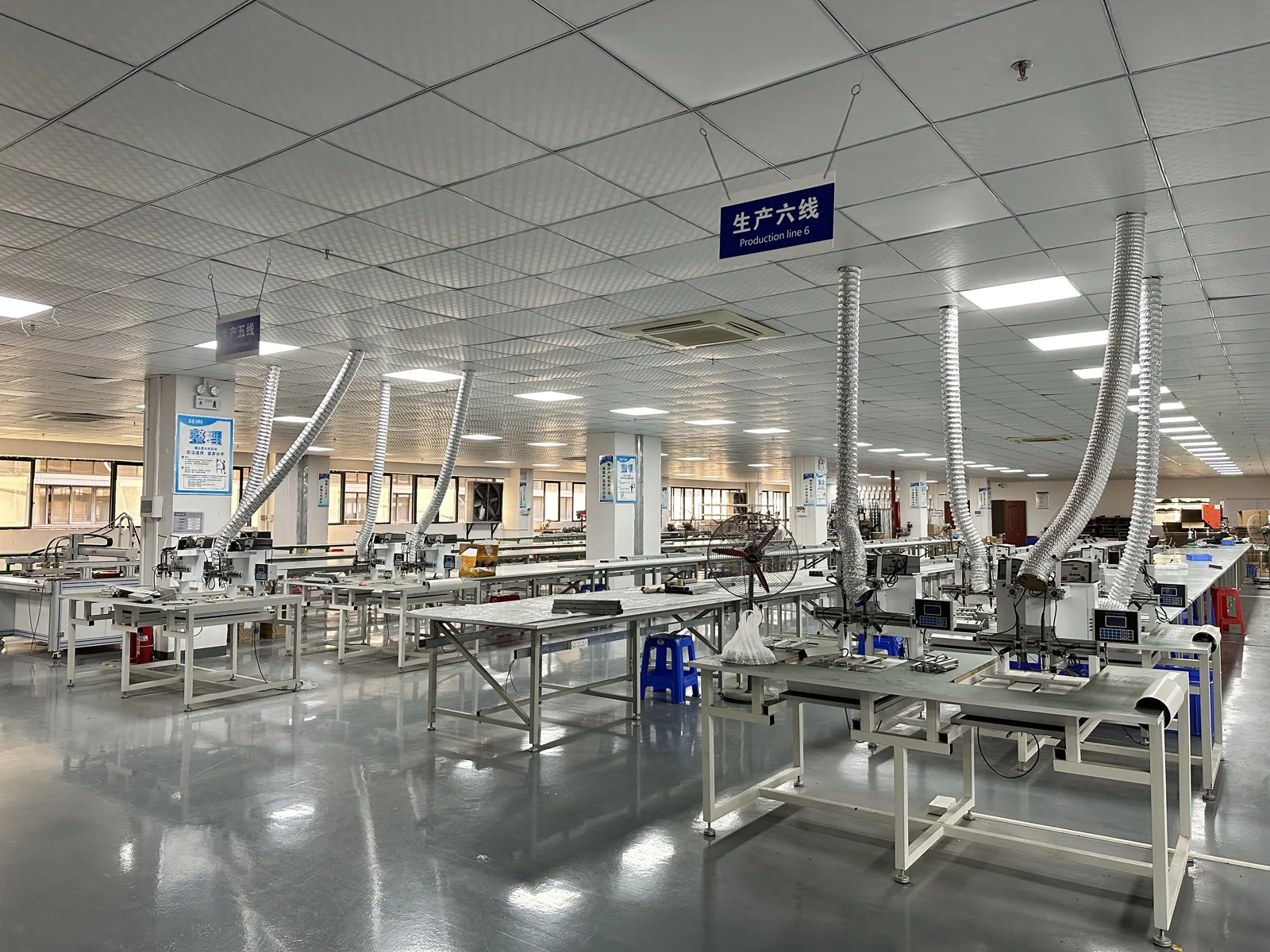 Outdoor LED lighting production line and assembly evidence