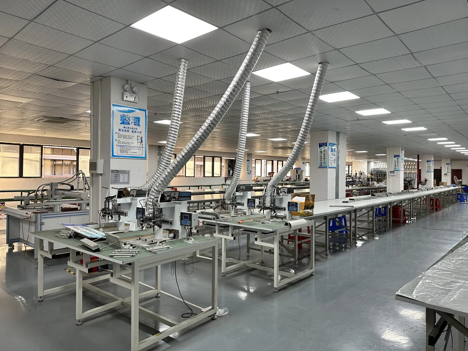 Outdoor lighting production line in China factory