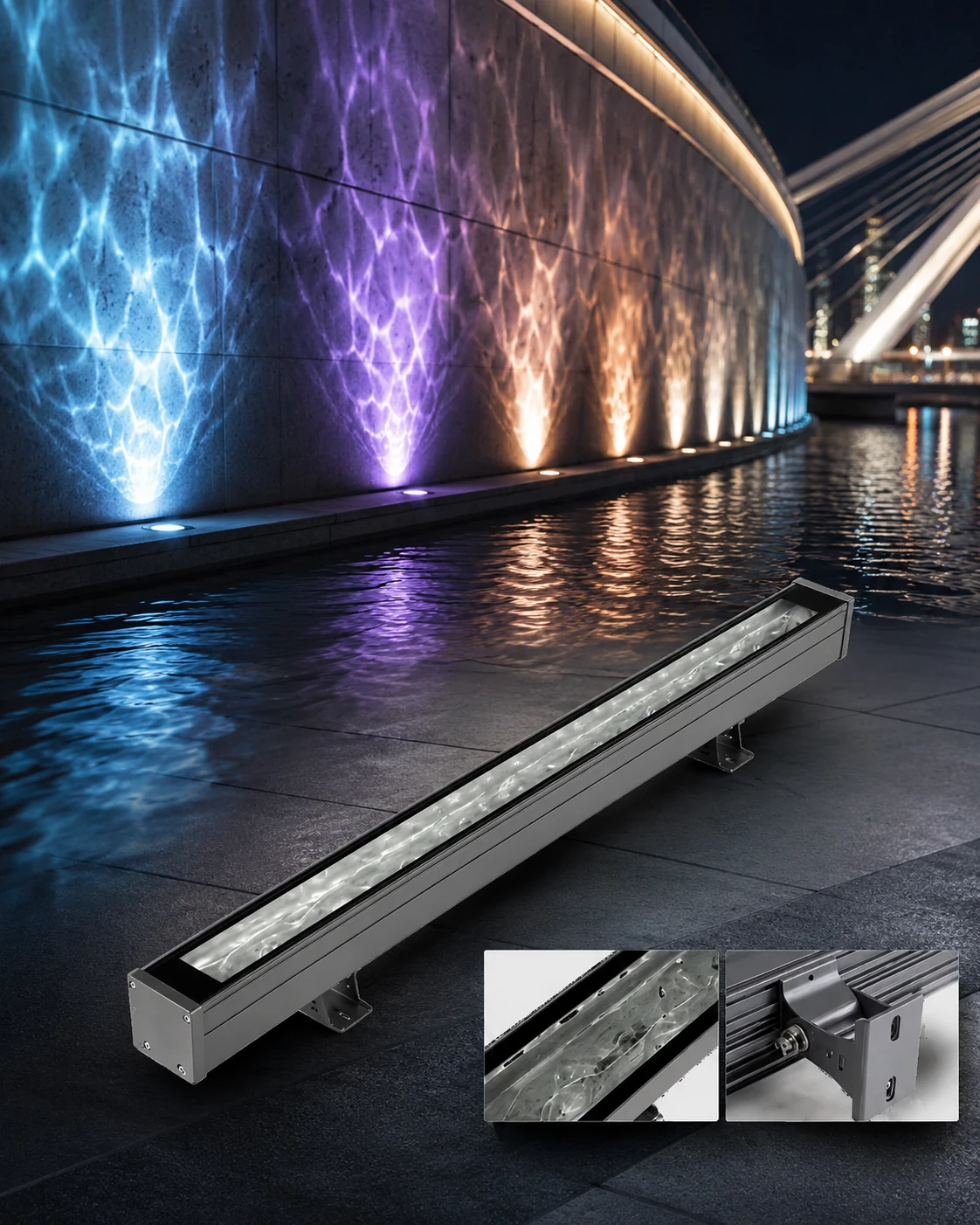 Premium architectural water ripple lighting preview