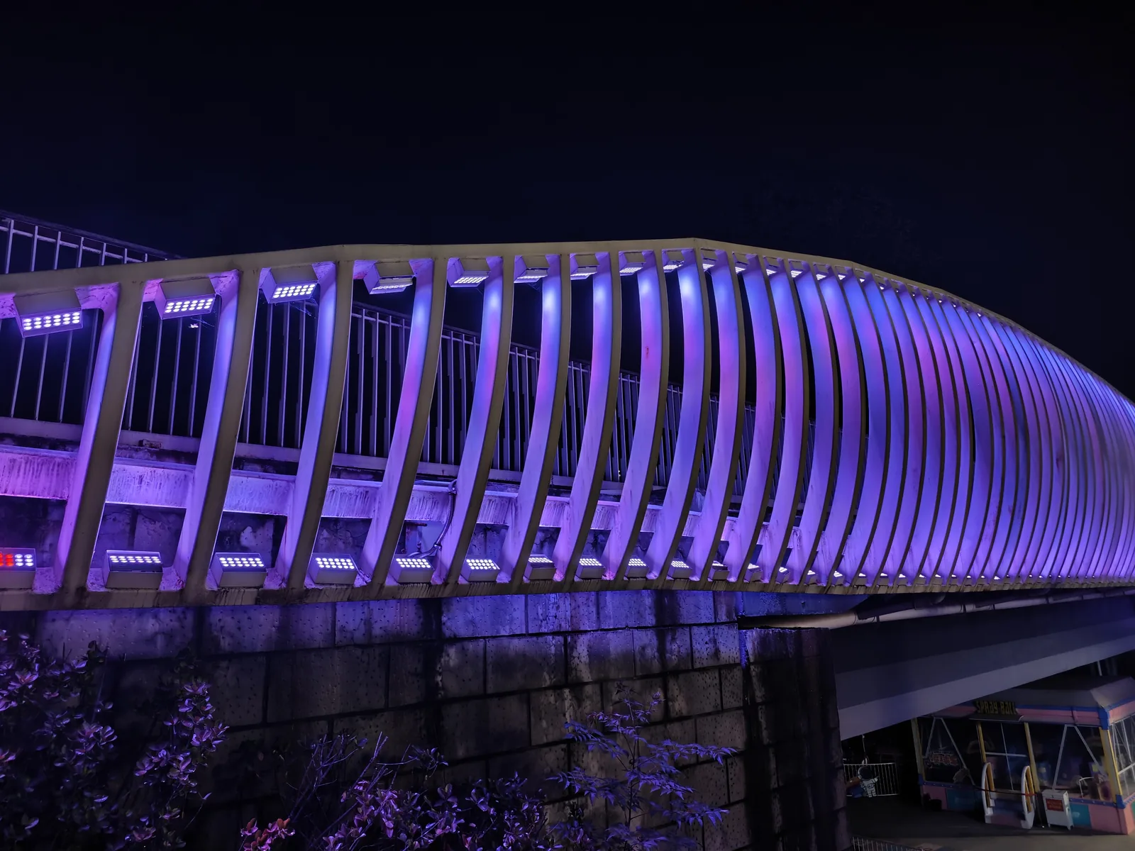 Lake Dumat Al-Jandal bridge RGBW DMX512 architectural lighting engineering project — Saudi Arabia