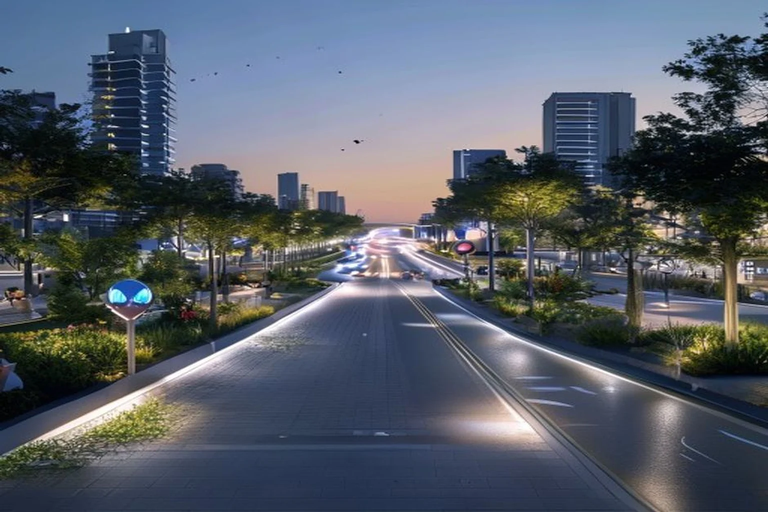 Photoreal Saudi outdoor lighting decision context for Smart Outdoor Lighting Architecture for Saudi City Projects